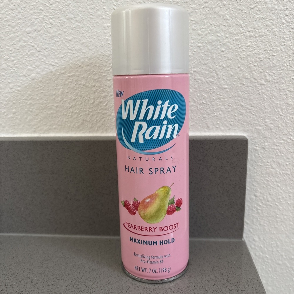 White Rain Pearberry Boost Hair Spray hairspray Max Hold Discontinued 7 OZ 2002